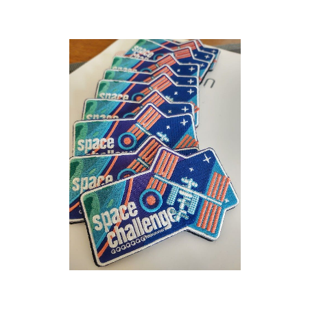 Op maat gemaakte geborduurde emblemen, badges voor ruimtemissies