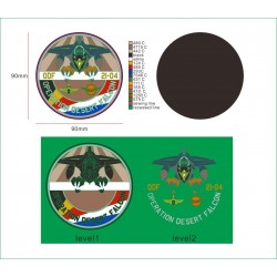 Militaire PVC of Rubber badges, op maat gemaakt