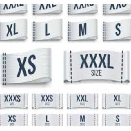 Woven Size labels