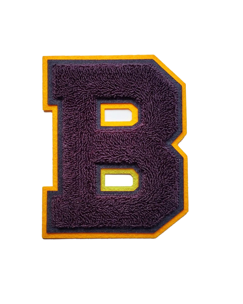 custom chenille letter patch