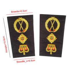 Epaulettes & Sliders, Fabric & embroidered