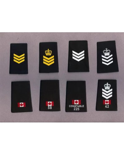 Epaulettes & Sliders, Fabric & embroidered