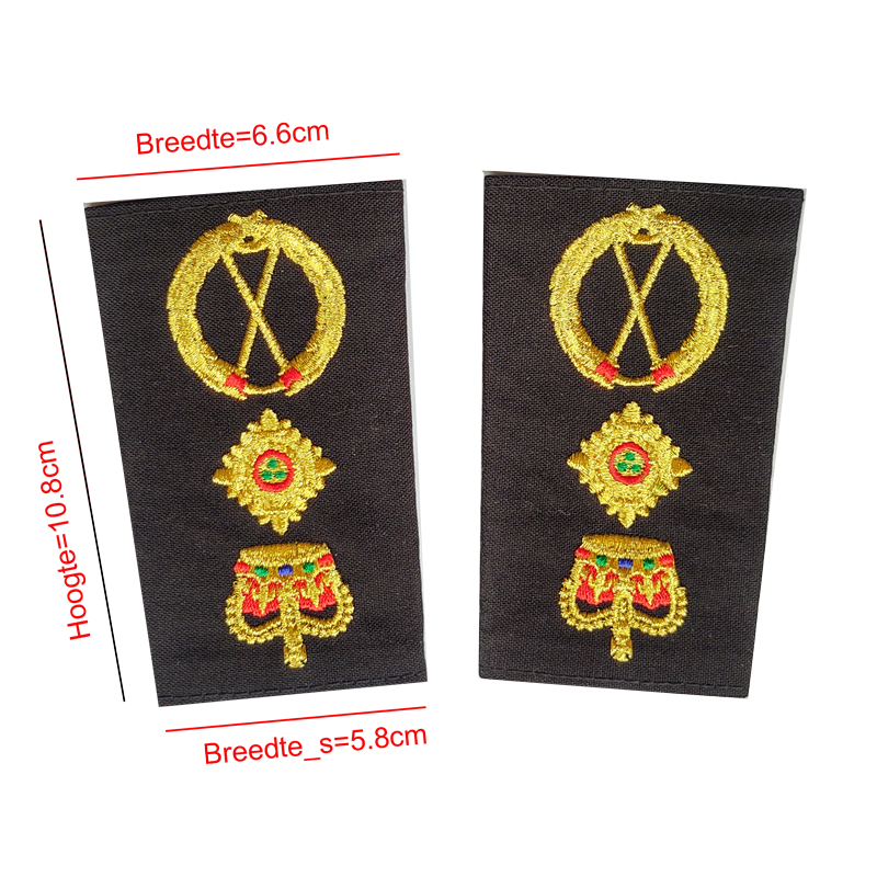 Epaulette type 1: Schuifpassanten & Epauletten 66 x58 x108mm