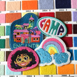 Embroidery badges, with felt fabric, custom made