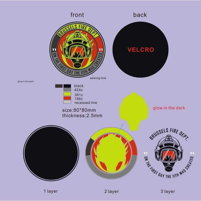 copy of Rubber/PVC badges, custom made