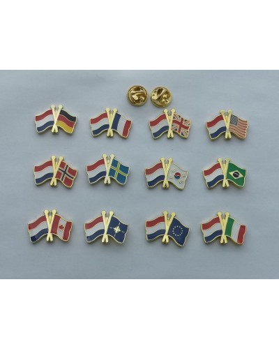 Custom Enamel Country Flag Pins - Durable & Vibrant