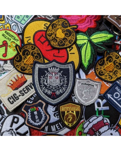 Geborduurde badges, patches of emblemen, op maat gemaakt