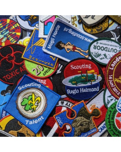 Geborduurde badges, patches of emblemen, op maat gemaakt