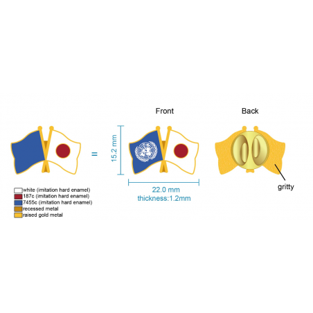 Custom Crossed Flag Enamel Pins – For Countries & Companies