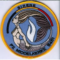 Sirene Geborduurde Badge -...