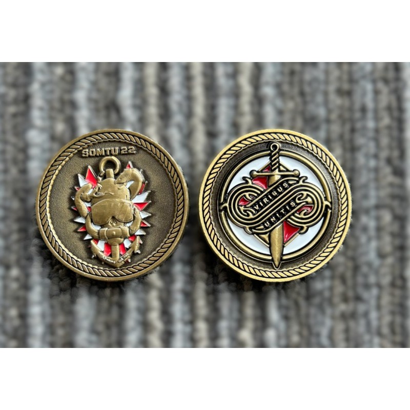 Custom 3D Military Challenge Coins with Unique Edges & Finish