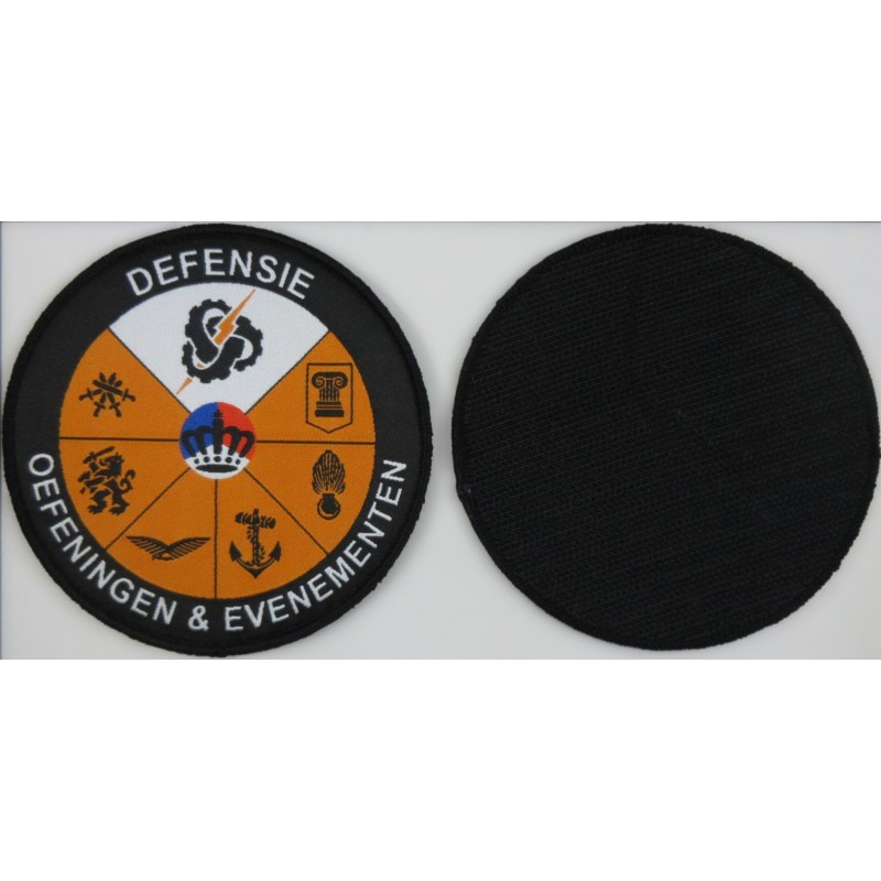 Militaire Woven Embleem Patch op Maat – met Dubbelzijdig Klittenband