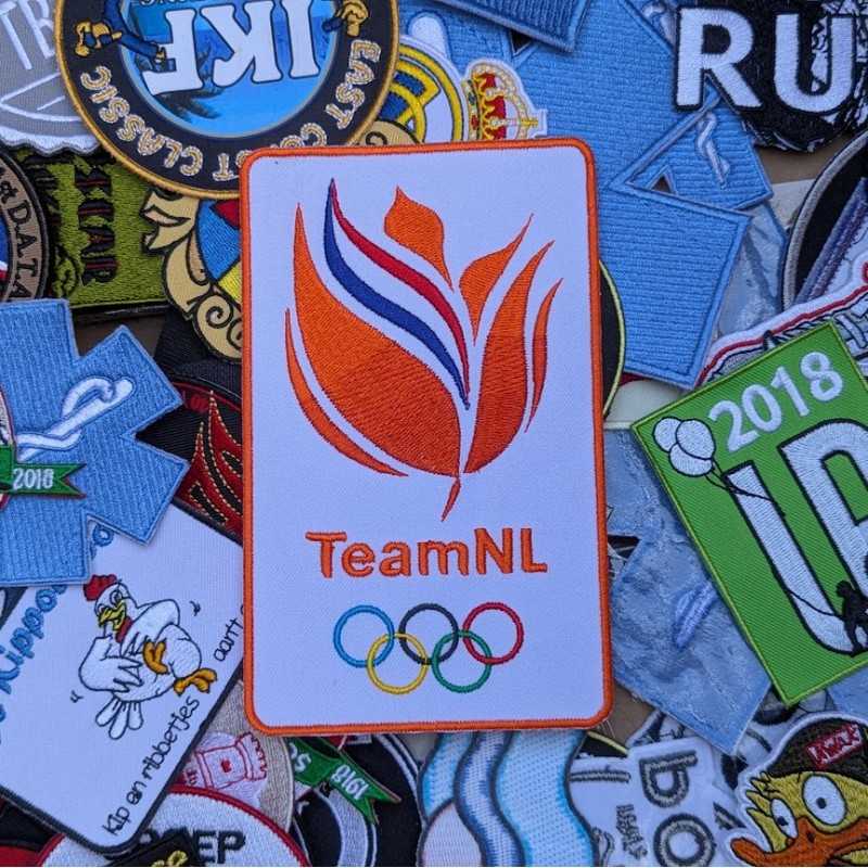 Geborduurde badges, patches voor sportclubs en sportevenementen