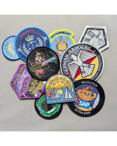Woven badges, custom made