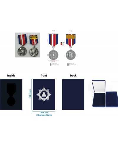 Militaire lintstaven op maat – geweven lint + metalen basis