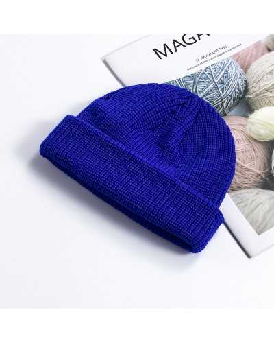 Custom Lightweight Rib-Knit Beanie with Cuff – Soft Acrylic Fit 20x21 cm