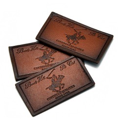 Custom-made leather badges