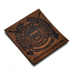 Custom-made leather badges