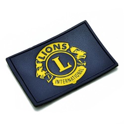 Lederen badges, patches, emblemen, op maat gemaakt