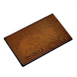 Custom-made leather badges