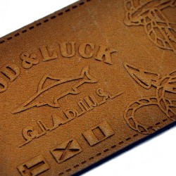 Custom-made leather badges