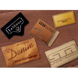 Custom-made leather badges