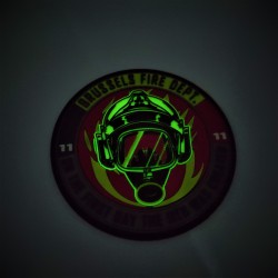 Glow in Dark Rubber/PVC badges, custom made