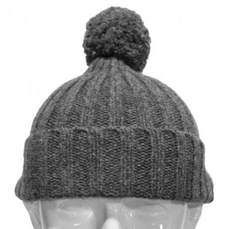 Individuell gestrickte Bommelmütze – Weiches Acryl mit Logo-Optionen