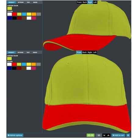 Zweifarbige Kombikappen – Komplett individuell mit Ihrem Logo