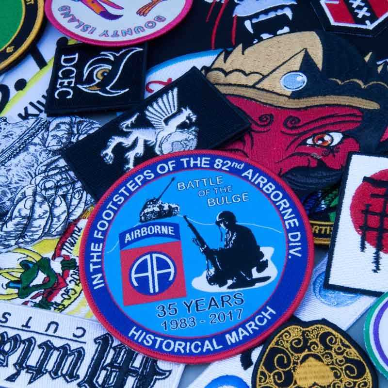 Geweven militaire badges, op maat gemaakt