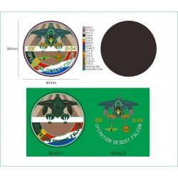 Militairy Rubber/PVC badges, custom made