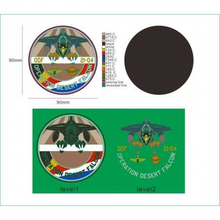 Militairy Rubber/PVC badges, custom made